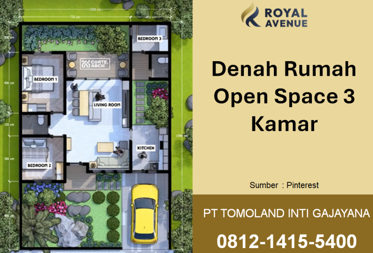 Denah Rumah Open Space 3 Kamar: Konsep Hunian Modern untuk Keluarga Masa Kini