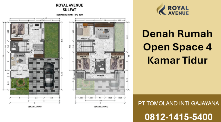 Denah Rumah Open Space 4 Kamar Tidur: Solusi Hunian Modern yang Fungsional
