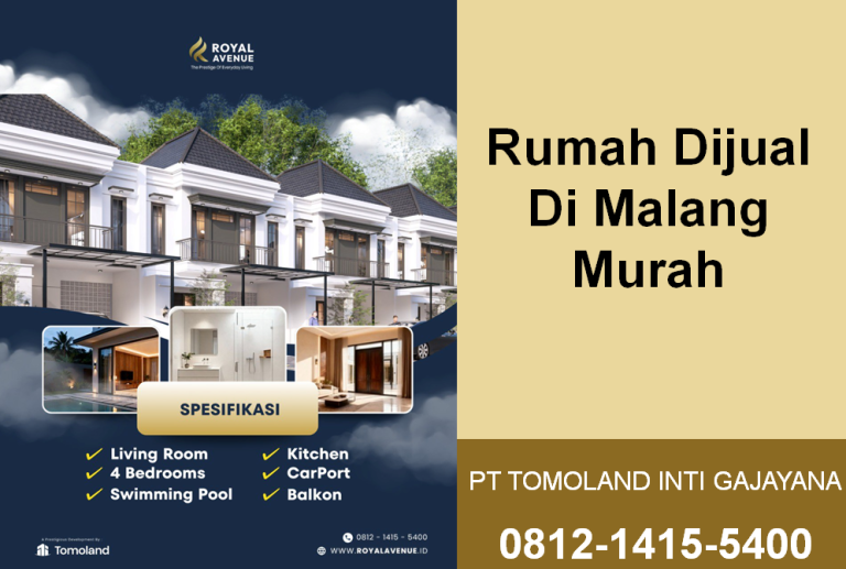 Rumah Dijual Di Dekat Stasiun Malang Murah: Pilihan Hunian Strategis dan Bernilai Investasi Tinggi