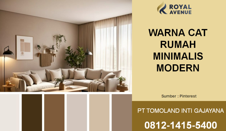Warna Cat Rumah Modern Minimalis yang Elegan dan Kekinian