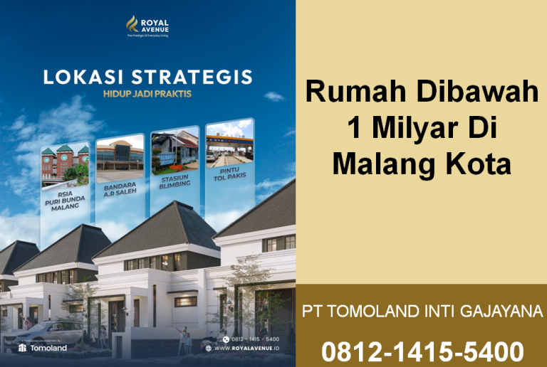 Rumah Dibawah 1 Milyar di Malang: Pilihan Terbaik untuk Hunian dan Investasi