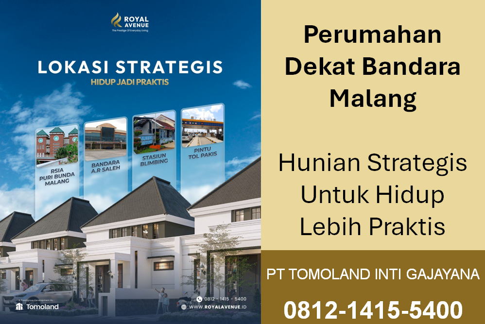 Perumahan Dekat Bandara Malang: Hunian Strategis Untuk Hidup Lebih Praktis