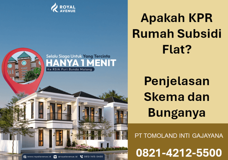 Apakah KPR Rumah Subsidi Flat? Penjelasan Skema dan Bunganya
