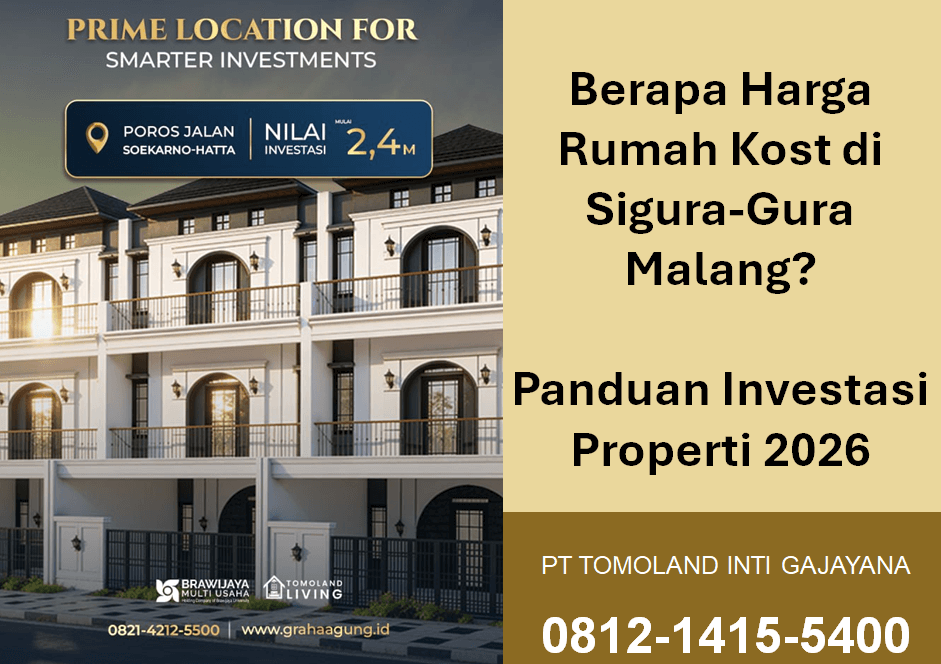 Berapa Harga Rumah Kost di Sigura-Gura Malang? Panduan Investasi Properti 2026