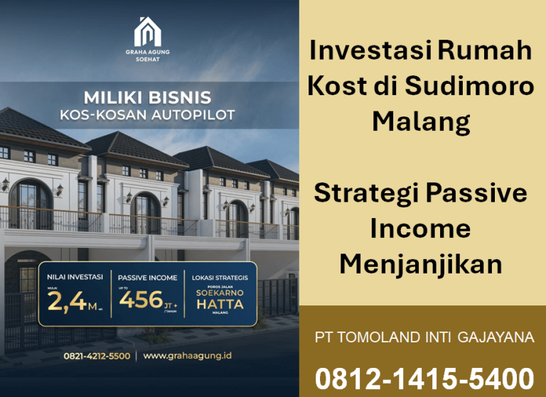 Jual Rumah Kost di Sudimoro Malang: Investasi Properti Paling Menguntungkan di Pusat Pendidikan