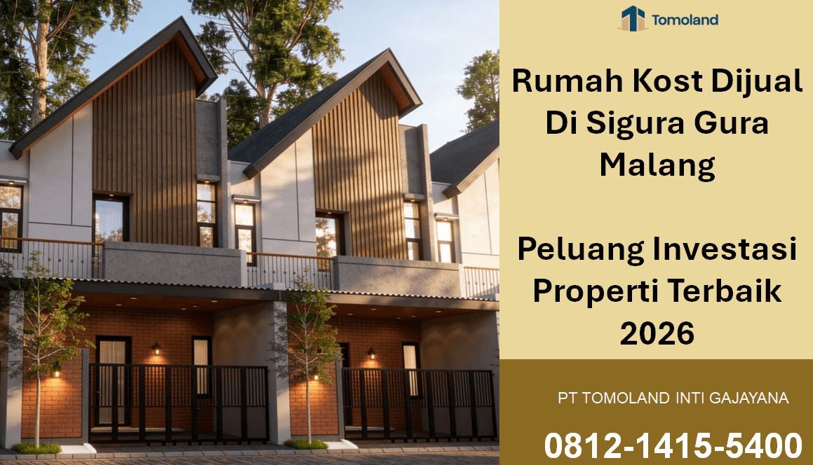 Rumah Kost Dijual Di Sigura Gura Malang: Peluang Investasi Properti Terbaik 2026
