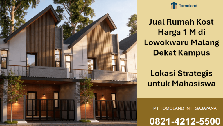 Investasi Rumah Kost Harga 1 M di Lowokwaru Malang Dekat Kampus, Lokasi Strategis untuk Mahasiswa