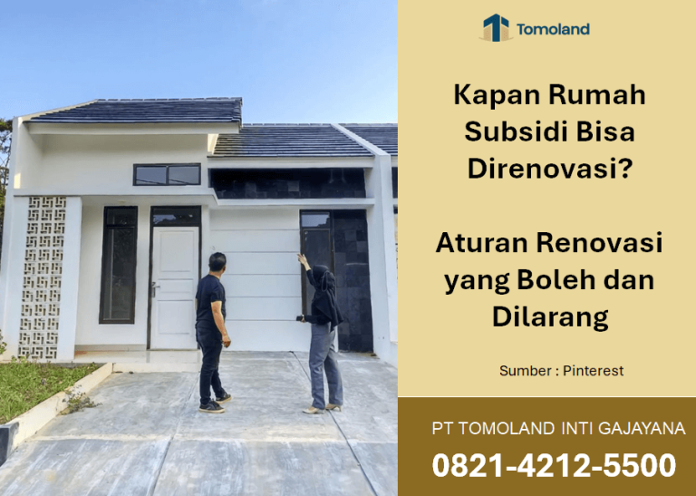 Kapan Rumah Subsidi Bisa Direnovasi? Aturan Renovasi yang Boleh dan Dilarang