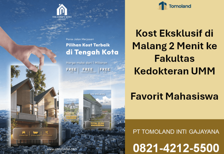 Kost Eksklusif 2 Menit ke Fakultas Kedokteran UMM (Universitas Muhammadiyah Malang), Favorit Mahasiswa
