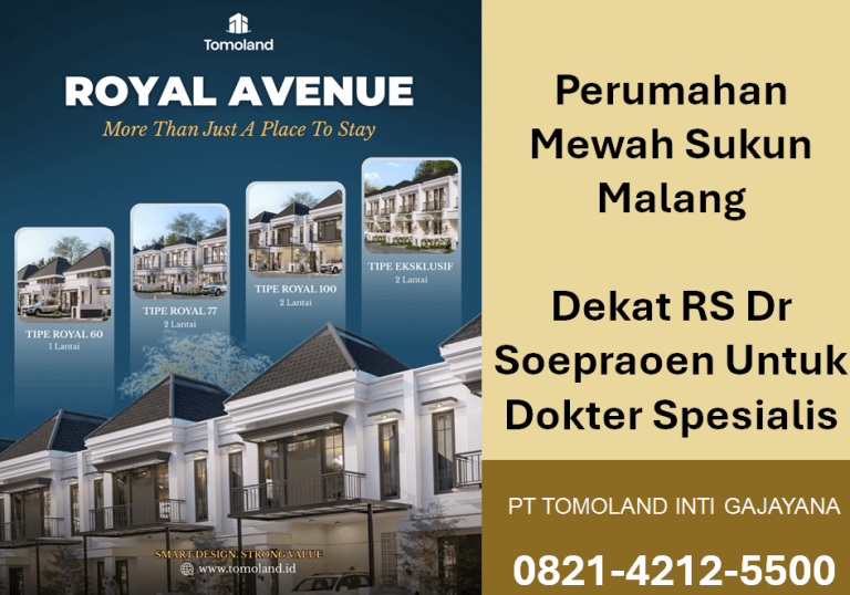 Perumahan Mewah Sukun Malang Dekat RS Dr Soepraoen Untuk Dokter Spesialis
