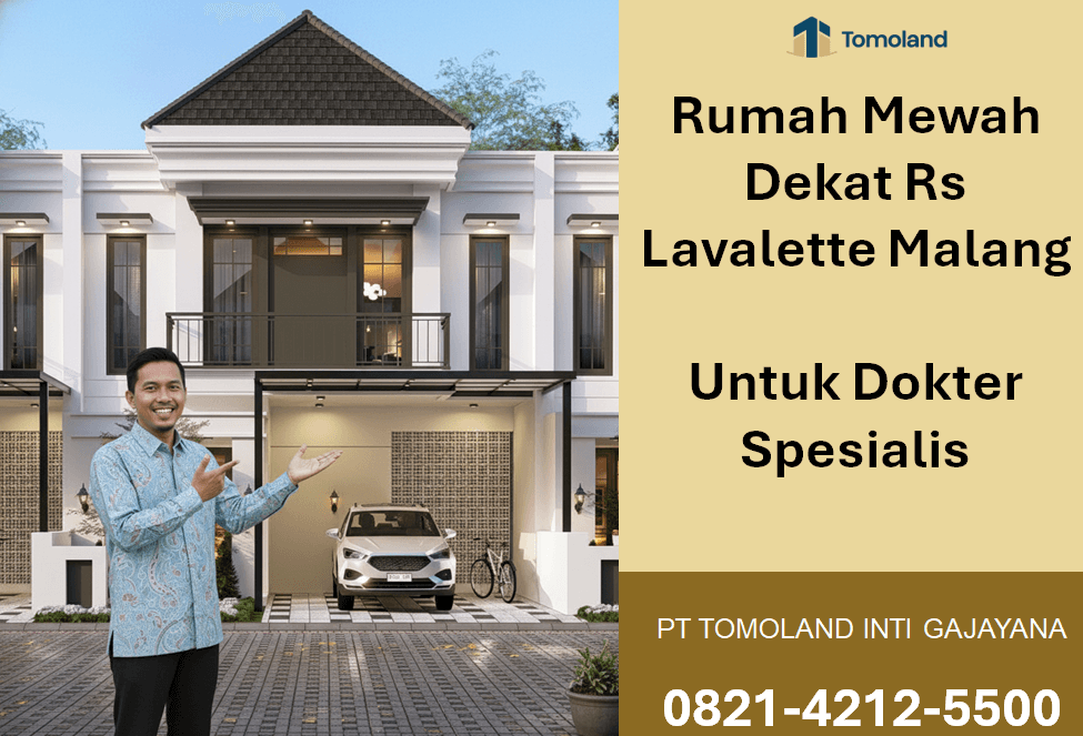 Rumah Mewah Dekat Rumah Sakit Lavalette Malang Untuk Dokter Spesialis