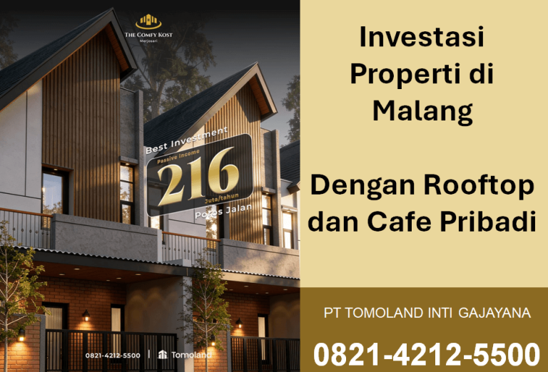 Investasi Properti di Malang Dengan Rooftop dan Cafe Pribadi
