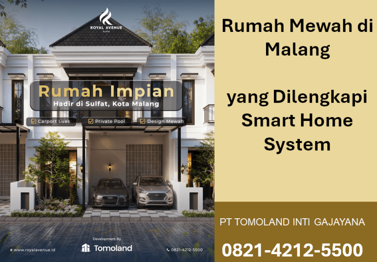 Rumah Mewah di Malang yang Dilengkapi Smart Home System