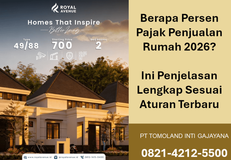 Berapa Persen Pajak Penjualan Rumah 2026? Ini Penjelasan Lengkap Sesuai Aturan Terbaru