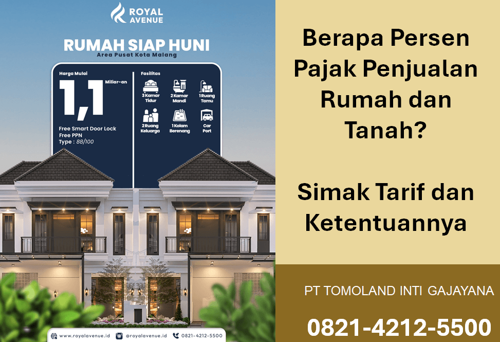 Berapa Persen Pajak Penjualan Rumah dan Tanah? Simak Tarif dan Ketentuannya