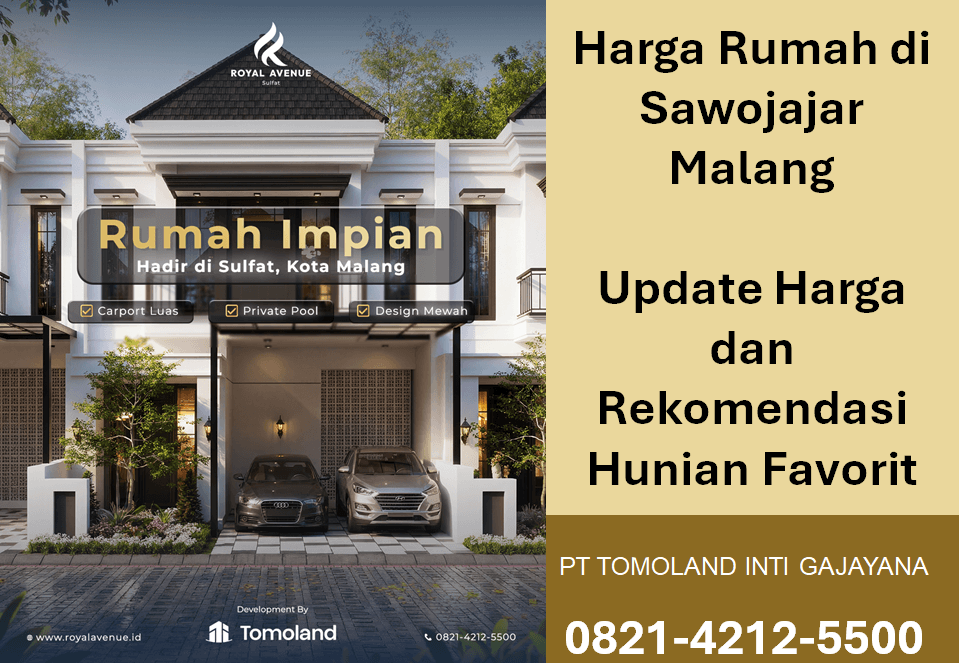 Harga Rumah di Sawojajar Malang: Update Harga dan Rekomendasi Hunian Favorit