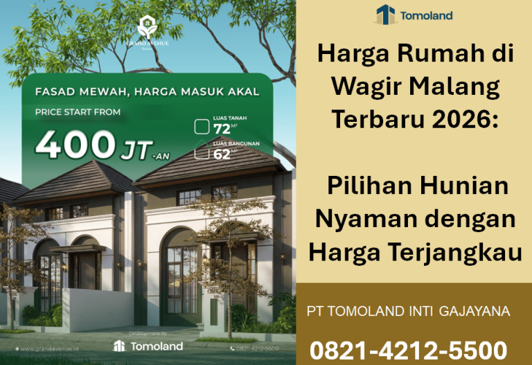 Harga Rumah di Wagir Malang Terbaru 2026: Pilihan Hunian Nyaman dengan Harga Terjangkau