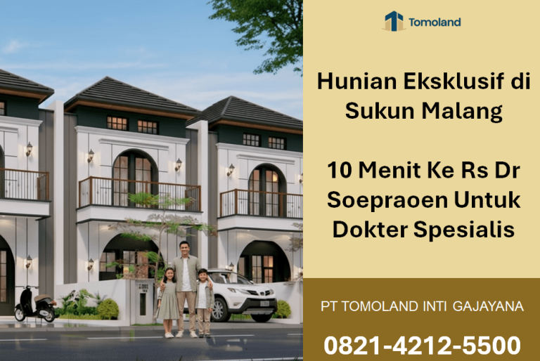Hunian Eksklusif di Sukun Malang 10 Menit Ke Rs Dr Soepraoen Untuk Dokter Spesialis : Grand Avenue Tomoland