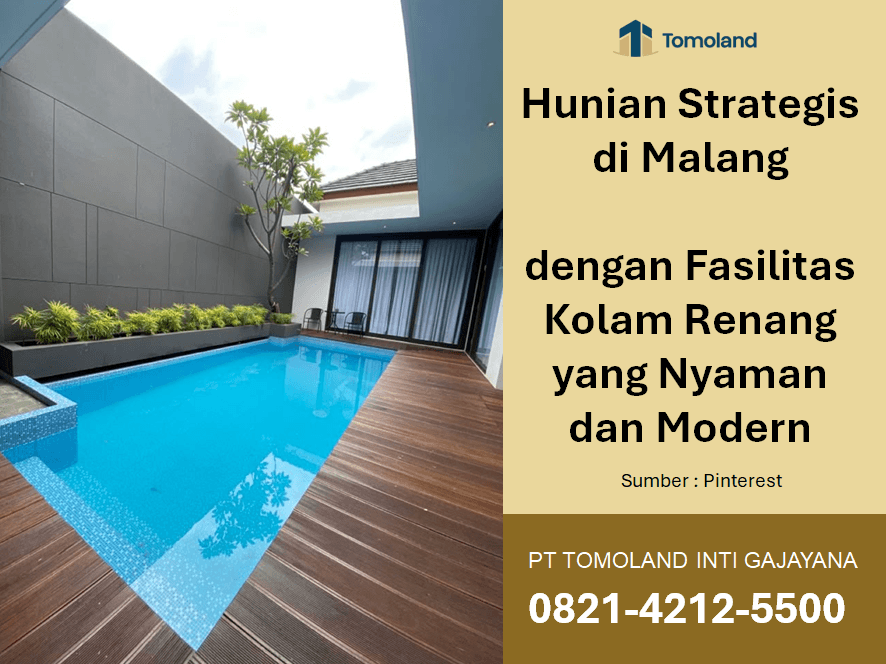 Hunian Strategis di Malang dengan Fasilitas Kolam Renang yang Nyaman dan Modern
