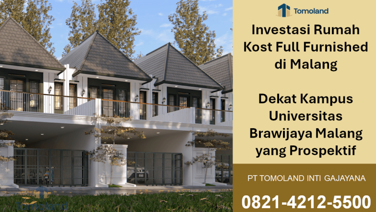 Investasi Rumah Kost Full Furnished di Malang Dekat Kampus Universitas Brawijaya Malang yang Prospektif