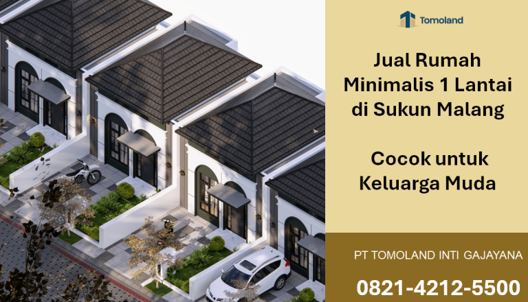 Jual Rumah Minimalis 1 Lantai di Sukun Malang, Cocok untuk Keluarga Muda