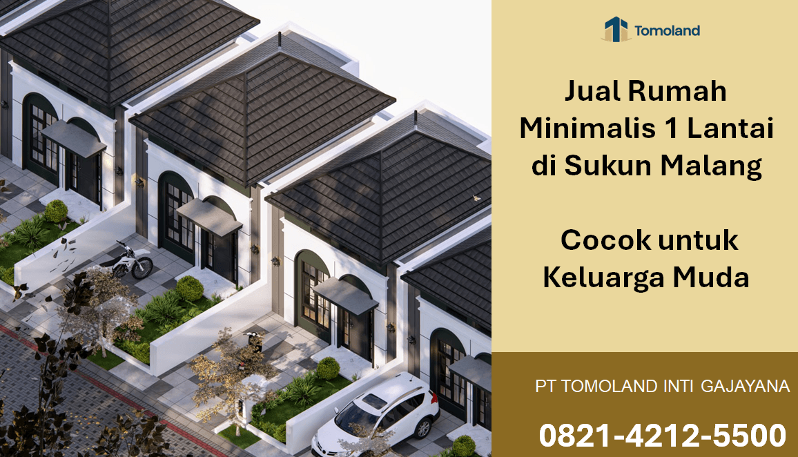 Jual Rumah Minimalis 1 Lantai di Sukun Malang, Cocok untuk Keluarga Muda