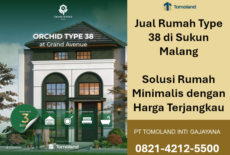 Jual Rumah Tipe 38 di Sukun Malang: Rumah Minimalis Modern Untuk Pasangan Muda