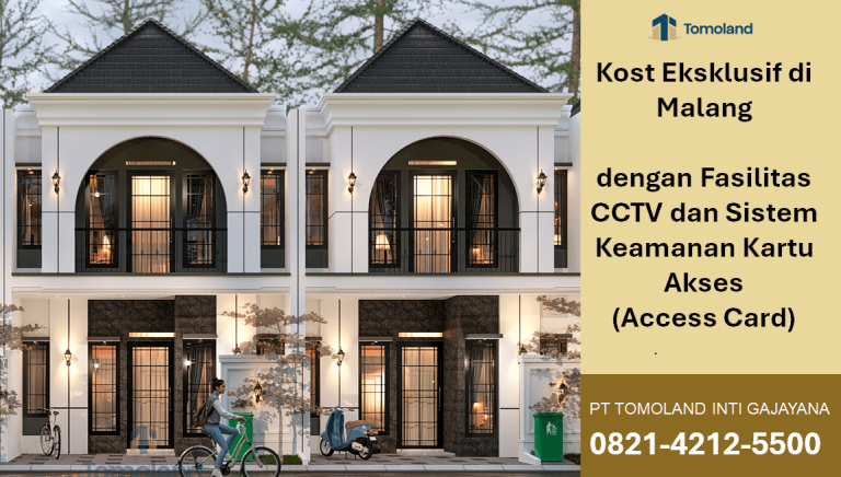 Kost Eksklusif di Malang dengan Fasilitas CCTV dan Sistem Keamanan Kartu Akses (Access Card)