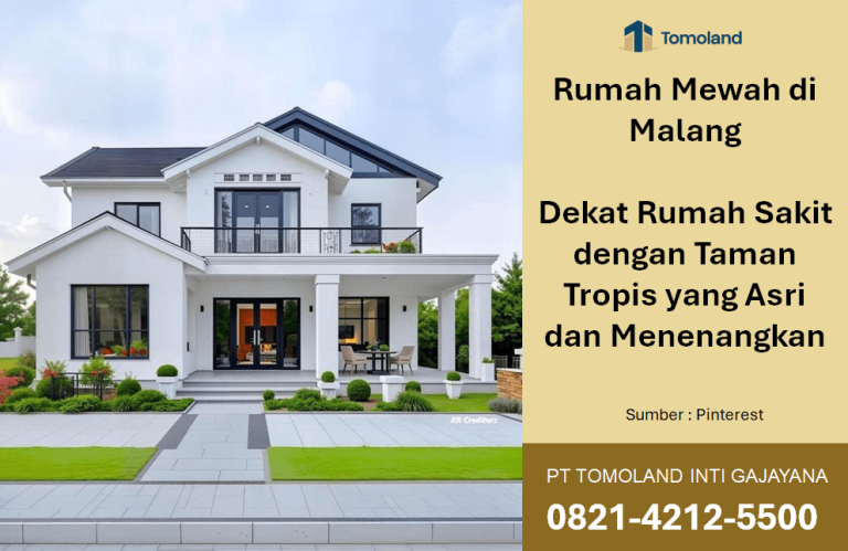 Rumah Mewah di Malang Dekat Rumah Sakit dengan Taman Tropis yang Asri dan Menenangkan Rumah Mewah di Malang Dekat Rumah Sakit kini menjadi instrumen investasi properti paling prestisius bagi kalangan eksekutif. Kawasan Sulfat menawarkan harmoni antara kemewahan bangunan dengan kesegaran udara pegunungan yang sangat otentik. PT Tomoland memahami bahwa hunian bukan sekadar tempat berteduh, melainkan simbol pencapaian hidup Anda. Royal Avenue Sulfat hadir menjawab kebutuhan tersebut melalui desain arsitektur yang sangat elegan. Proyek ini menggabungkan konsep American Classic dengan sentuhan Open Space yang sangat fungsional. Kami memastikan setiap sudut ruangan mendapatkan sirkulasi udara optimal serta pencahayaan alami yang maksimal. Investasi pada sektor real estat di wilayah strategis ini menjanjikan kenaikan nilai aset yang sangat signifikan setiap tahun. Keuntungan Memiliki Rumah Mewah di Malang Dekat Rumah Sakit Apa saja keuntungan utama memiliki rumah mewah di Malang dekat rumah sakit bagi keluarga? Memiliki hunian di lokasi ini memberikan jaminan aksesibilitas medis yang sangat cepat dan efisien. Kecepatan respon medis menjadi faktor krusial bagi kenyamanan serta keselamatan seluruh anggota keluarga Anda. Selain itu, kawasan ini memiliki nilai ekonomi tinggi karena permintaan pasar yang selalu stabil. Royal Avenue Sulfat memberikan standar hunian premium yang mendukung gaya hidup sehat dan modern. Lokasi kami sangat dekat dengan RS Puri Bunda, sehingga memberikan rasa tenang bagi penghuni. Kedekatan dengan fasilitas publik kelas satu ini meningkatkan kualitas hidup Anda secara menyeluruh. Spesifikasi Eksklusif Unit Royal Avenue Sulfat Bagaimana spesifikasi teknis unit rumah mewah di Malang dekat rumah sakit yang ditawarkan PT Tomoland? Unit kami berdiri di atas lahan seluas 88 m2 dengan luas bangunan mencapai 60 m2. Setiap rumah memiliki 3 kamar tidur dan 2 kamar mandi yang sangat fungsional. Keunggulan utama hunian ini adalah adanya kolam renang pribadi di dalam area rumah. Fasilitas ini jarang ditemukan pada hunian lain dengan rentang harga mulai 900 jutaan. Desain American Classic memberikan kesan mewah yang abadi tanpa terlihat berlebihan atau kuno. Berikut adalah rincian detail fitur yang akan Anda dapatkan: Tiga kamar tidur dengan ukuran proporsional untuk kenyamanan istirahat maksimal. Dua kamar mandi modern yang menggunakan material sanitary kualitas terbaik. Ruang tamu luas yang mendukung interaksi hangat bersama seluruh anggota keluarga. Taman pribadi yang menciptakan suasana asri serta menyegarkan mata setiap hari. Carport yang cukup untuk menampung dua unit mobil berukuran besar sekaligus. Konsep Free Custom Denah yang memungkinkan Anda mengatur tata ruang sendiri. Lokasi Strategis Hunian Premium Sulfat Malang Mengapa lokasi rumah mewah di Malang dekat rumah sakit di kawasan Sulfat sangat strategis? Area Sulfat merupakan jantung konektivitas yang menghubungkan berbagai titik penting di Kota Malang. Anda hanya memerlukan waktu singkat menuju Bandara Abdul Rachman Saleh untuk kebutuhan perjalanan udara. Selain itu, akses menuju Tol Pakis sangat memudahkan mobilitas menuju luar kota dengan cepat. Stasiun Blimbing serta Terminal Arjosari juga berada dalam jangkauan yang sangat dekat dari lokasi. Kemudahan akses ini menjadikan Royal Avenue Sulfat pilihan tepat bagi para pelaku bisnis profesional. Anda tidak perlu membuang waktu berharga hanya karena kemacetan lalu lintas yang mengganggu. Fasilitas Publik Estimasi Waktu Tempuh Keunggulan Lokasi Bandara A.R. Saleh 15 Menit Akses penerbangan domestik yang sangat mudah RS Puri Bunda 5 Menit Layanan kesehatan ibu dan anak terpercaya Tol Pakis 10 Menit Koneksi cepat menuju Surabaya dan sekitarnya Stasiun Blimbing 7 Menit Alternatif transportasi kereta api yang efisien Terminal Arjosari 8 Menit Pusat transportasi bus antarkota yang lengkap Konsep Taman Tropis pada Rumah Mewah di Malang Bagaimana konsep taman tropis meningkatkan nilai estetika pada rumah mewah di Malang dekat rumah sakit? Taman tropis berfungsi sebagai filter udara alami yang mendinginkan suhu di sekitar area hunian. Kami mengintegrasikan tanaman lokal yang eksotis untuk menciptakan nuansa villa yang sangat privat. Penggunaan vegetasi hijau ini sangat selaras dengan visi PT Tomoland dalam menciptakan lingkungan yang sehat. Suasana asri ini efektif mereduksi tingkat stres setelah Anda menjalani rutinitas pekerjaan yang padat. Kehadiran air dari kolam renang menambah efek relaksasi melalui suara gemericik yang sangat menenangkan. Konsep ini menjadikan rumah Anda sebagai tempat beristirahat yang paling sempurna di Malang. Kelengkapan Legalitas dan Promo Pembelian Properti Apa saja promo dan kemudahan legalitas saat membeli rumah mewah di Malang dekat rumah sakit dari PT Tomoland? Kami memberikan penawaran istimewa berupa Free ALL Pajak untuk setiap transaksi pembelian unit. Anda tidak perlu lagi memikirkan biaya PPN, BBN, AJB, hingga biaya notaris yang mahal. Semua urusan administratif kami tangani secara profesional demi kenyamanan serta keamanan legalitas konsumen. Transparansi dokumen menjadi prioritas utama kami sebagai pengembang terpercaya sejak tahun 2009 silam. Hal ini membuktikan komitmen kami dalam memberikan layanan terbaik bagi calon pemilik hunian. Investasi Anda terlindungi sepenuhnya oleh legalitas yang sah dan lengkap sesuai aturan hukum. Rekomendasi Hunian untuk Masa Pensiun yang Tenang Apakah rumah mewah di Malang dekat rumah sakit cocok digunakan sebagai rumah pensiun? Malang terkenal dengan iklimnya yang sejuk, sehingga sangat ideal untuk menikmati masa tua. Kedekatan dengan rumah sakit memberikan jaminan keamanan kesehatan bagi para lansia yang membutuhkan perawatan rutin. Lingkungan Royal Avenue Sulfat sangat tenang dan jauh dari kebisingan pusat industri yang padat. Anda bisa menikmati udara pagi yang segar sambil bersantai di area taman tropis. Desain satu lantai dengan konsep terbuka memudahkan pergerakan bagi penghuni usia lanjut tanpa hambatan. Investasi ini merupakan warisan berharga yang bisa Anda berikan untuk kenyamanan keluarga besar. Hubungi PT Tomoland Sekarang Juga Bagaimana cara melakukan pemesanan unit rumah mewah di Malang dekat rumah sakit melalui PT Tomoland? Anda dapat segera menghubungi tim konsultan properti kami untuk mengatur jadwal survei lokasi secara langsung. Stok unit di Royal Avenue Sulfat sangat terbatas mengingat minat pasar yang sangat tinggi saat ini. Jangan lewatkan kesempatan emas memiliki hunian impian dengan harga mulai dari 900 jutaan saja. Kami siap membantu Anda memilih kavling terbaik yang sesuai dengan kebutuhan serta keinginan keluarga. Dapatkan pengalaman tinggal di lingkungan elit yang nyaman, aman, dan memiliki nilai investasi tinggi. Segera ambil keputusan sekarang sebelum harga properti mengalami kenaikan pada periode bulan depan. Kami mengundang Anda untuk segera melakukan investasi properti yang sangat menguntungkan di bawah naungan PT Tomoland. Kepercayaan Anda adalah prioritas utama bagi kami selaku pengembang terbaik di Malang. Unit Royal Avenue Sulfat menanti kehadiran Anda sebagai pemilik baru yang menghargai kualitas serta kemewahan. Segera amankan unit Anda dan nikmati fasilitas kolam renang pribadi di hunian yang sangat asri. Hubungi admin resmi kami untuk informasi lebih lanjut mengenai brosur dan daftar harga terbaru. Klik tautan berikut untuk terhubung langsung dengan layanan pelanggan kami melalui aplikasi pesan instan. Anda bisa langsung menghubungi admin lewat WA di 0821-4212-5500, di nomor WA tersebut untuk konsultasi lebih mendalam. Meta Deskripsi: Miliki rumah mewah di Malang dekat rumah sakit dengan kolam renang pribadi di Royal Avenue Sulfat. Lokasi strategis dekat Bandara mulai 900 jutaan. Tag: Rumah Mewah Di Malang Dekat Rumah Sakit, Jual Rumah Sulfat Malang, Properti Murah Di Malang, Investasi Rumah Mewah Malang, PT Tomoland Malang