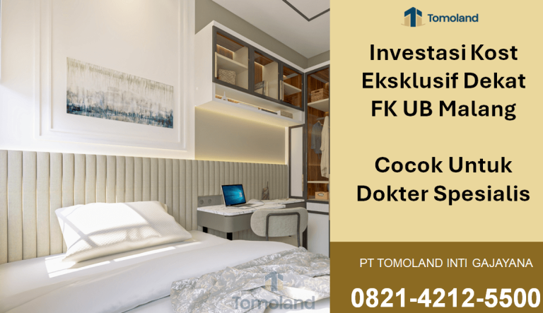 Investasi Kost Eksklusif Dekat FK UB Malang Cocok Untuk Dokter Spesialis | Comfy Kost by Tomoland