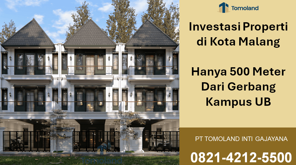 Investasi Properti di Kota Malang, Hanya 500 Meter Dari Gerbang Kampus UB