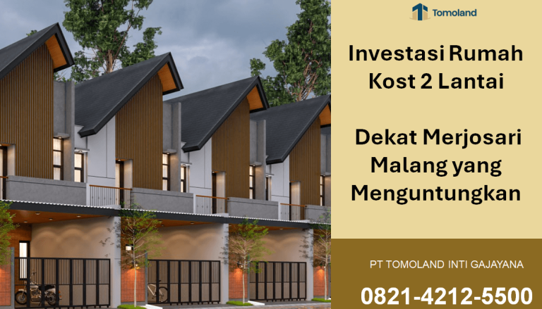 Investasi Rumah Kost 2 Lantai Dekat Merjosari Malang yang Menguntungkan | Comfy Kost Tomoland
