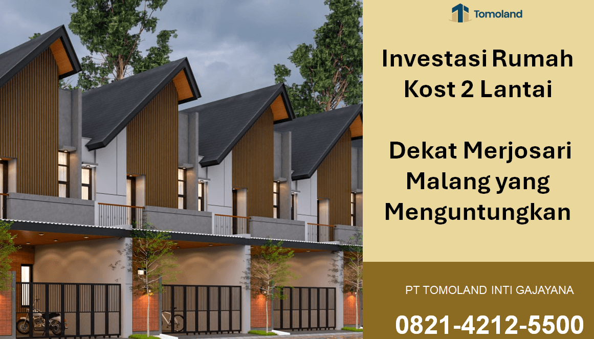 Investasi Rumah Kost 2 Lantai Dekat Merjosari Malang yang Menguntungkan | Comfy Kost Tomoland