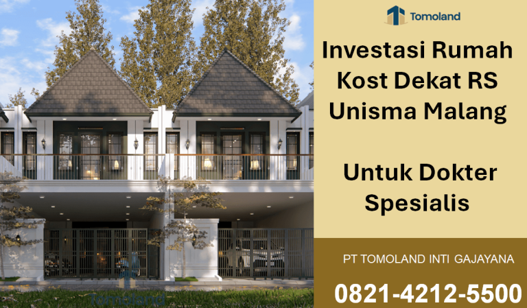 Investasi Rumah Kost Dekat RS Unisma Malang Untuk Dokter Spesialis | Apartkost Tlogomas by Tomoland