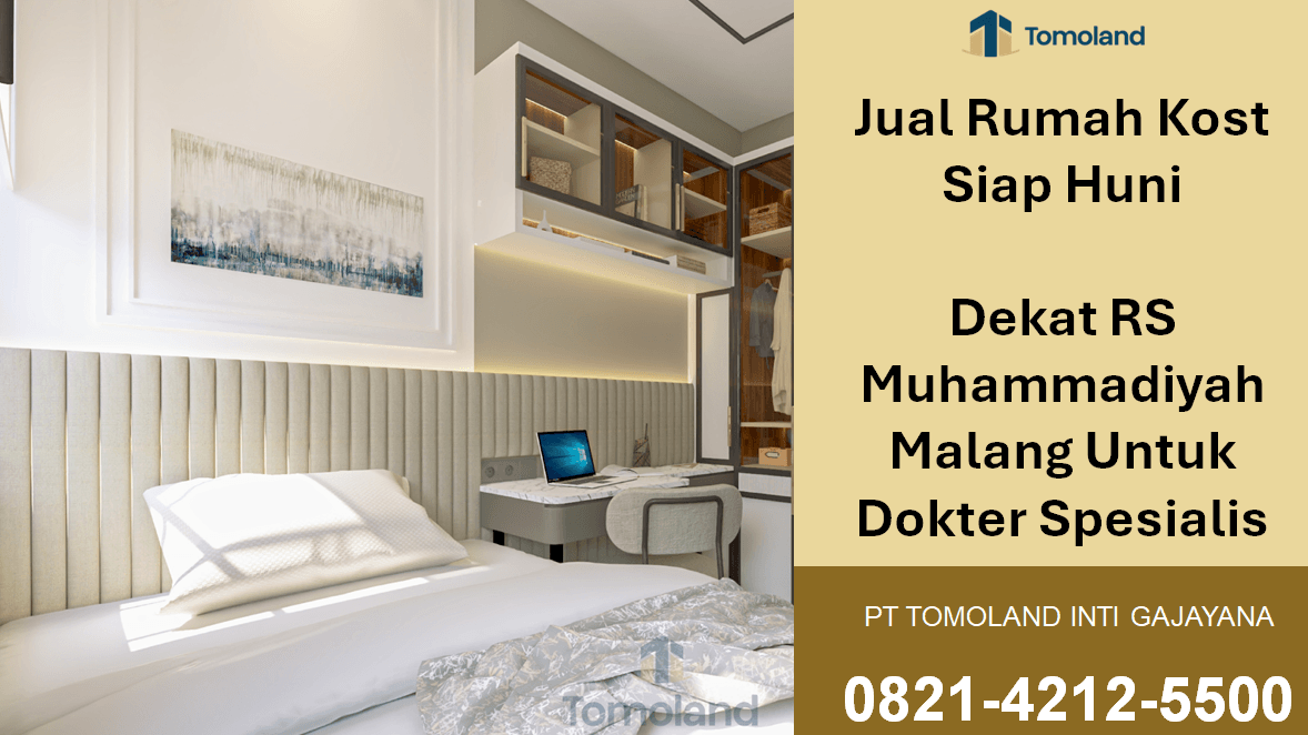 Jual Rumah Kost Siap Huni Strategis Dekat RS Muhammadiyah Malang Untuk Dokter Spesialis