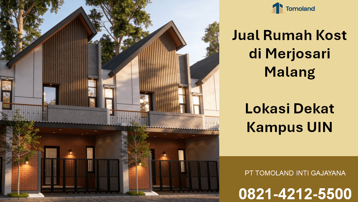Jual Rumah Kost di Merjosari Malang, Dekat Kampus UIN | Comfy Kost Tomoland