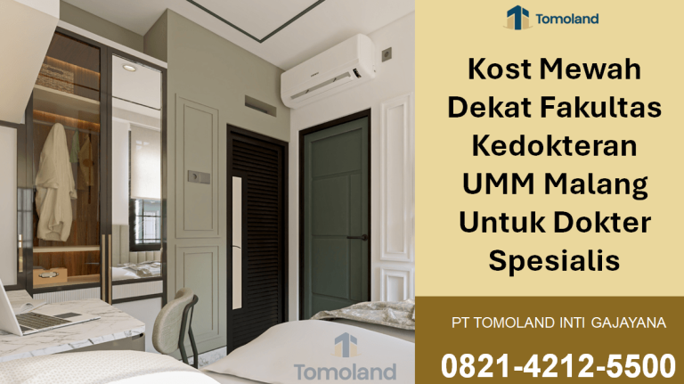 Kost Mewah Dekat Fakultas Kedokteran UMM Malang Untuk Dokter Spesialis | Apartkost Tlogomas by Tomoland
