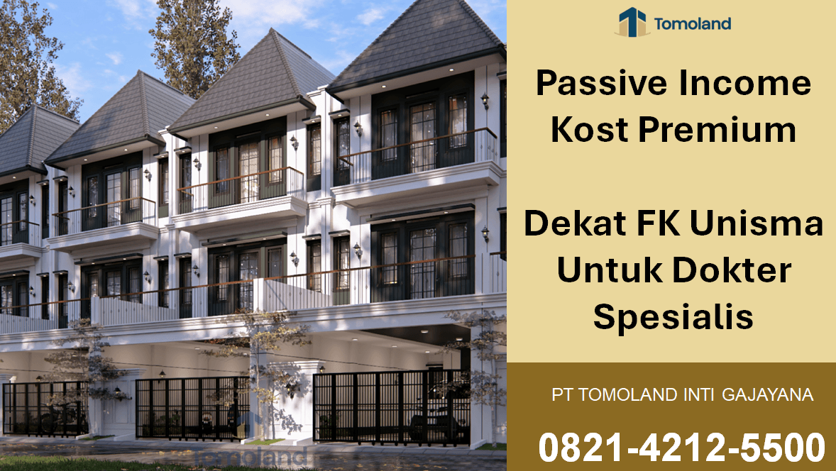 Passive Income Kost Premium Dekat FK Unisma Untuk Dokter Spesialis | Apartkost Tlogomas by Tomoland