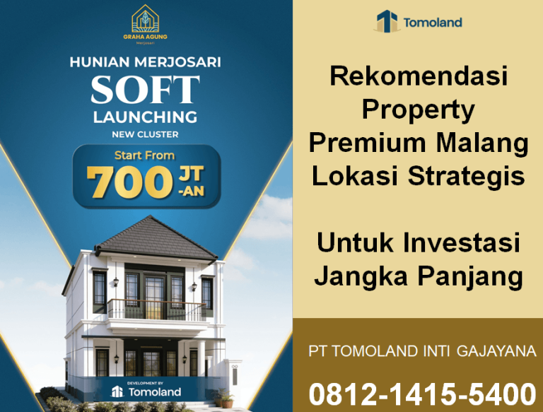 Rekomendasi Property Premium Malang Lokasi Strategis untuk Investasi Jangka Panjang | Royal Avenue Tomoland