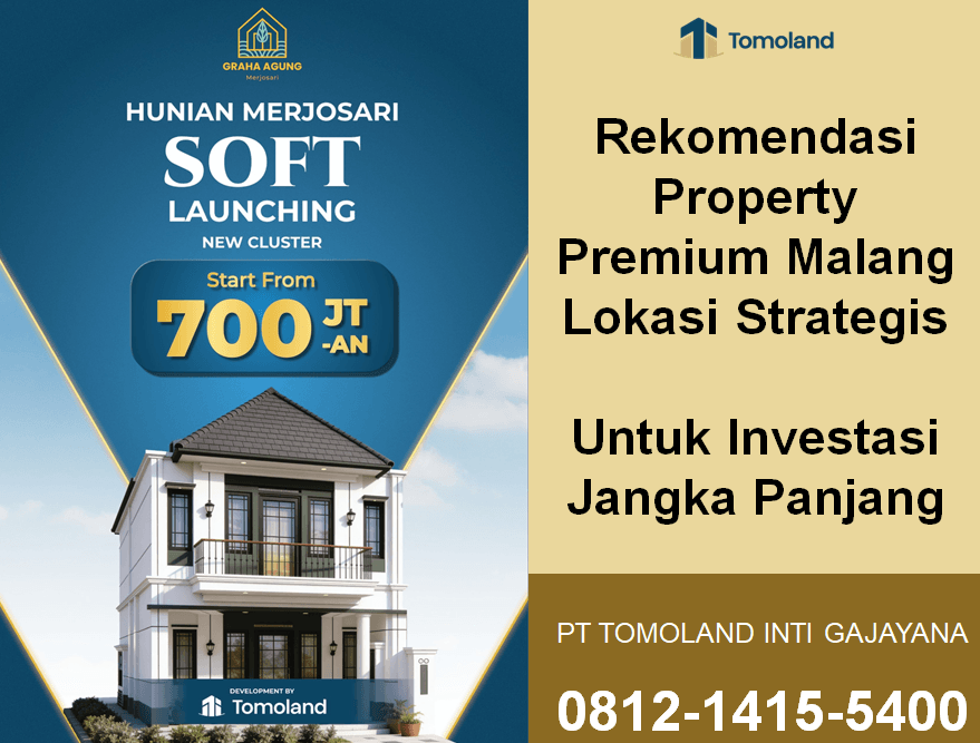 Rekomendasi Property Premium Malang Lokasi Strategis untuk Investasi Jangka Panjang | Royal Avenue Tomoland