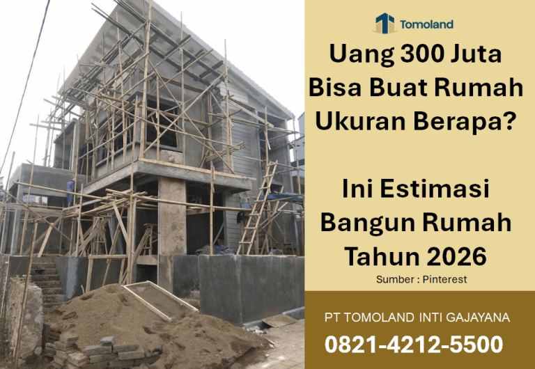 Uang 300 Juta Bisa Buat Rumah Ukuran Berapa? Ini Estimasi Bangun Rumah Tahun 2026