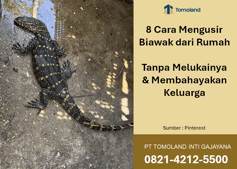 8 Cara Mengusir Biawak dari Rumah Tanpa Melukainya & Membahayakan Keluarga