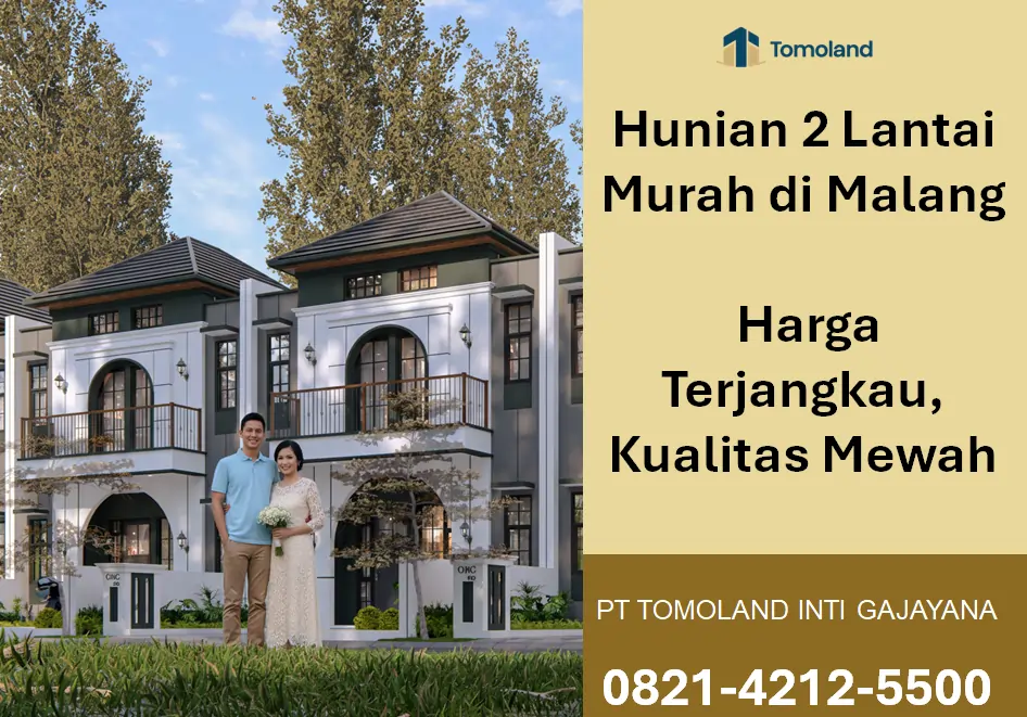 Hunian 2 Lantai Murah di Malang: Harga Terjangkau, Kualitas Mewah | Grand Avenue Sukun by Tomoland
