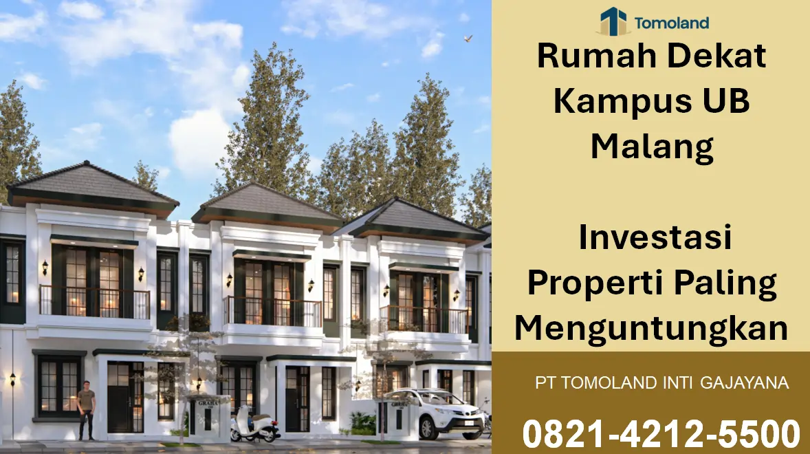 Rumah Dekat Kampus UB Malang: Investasi Properti Paling Menguntungkan | Graha Agung Merjosari by Tomoland