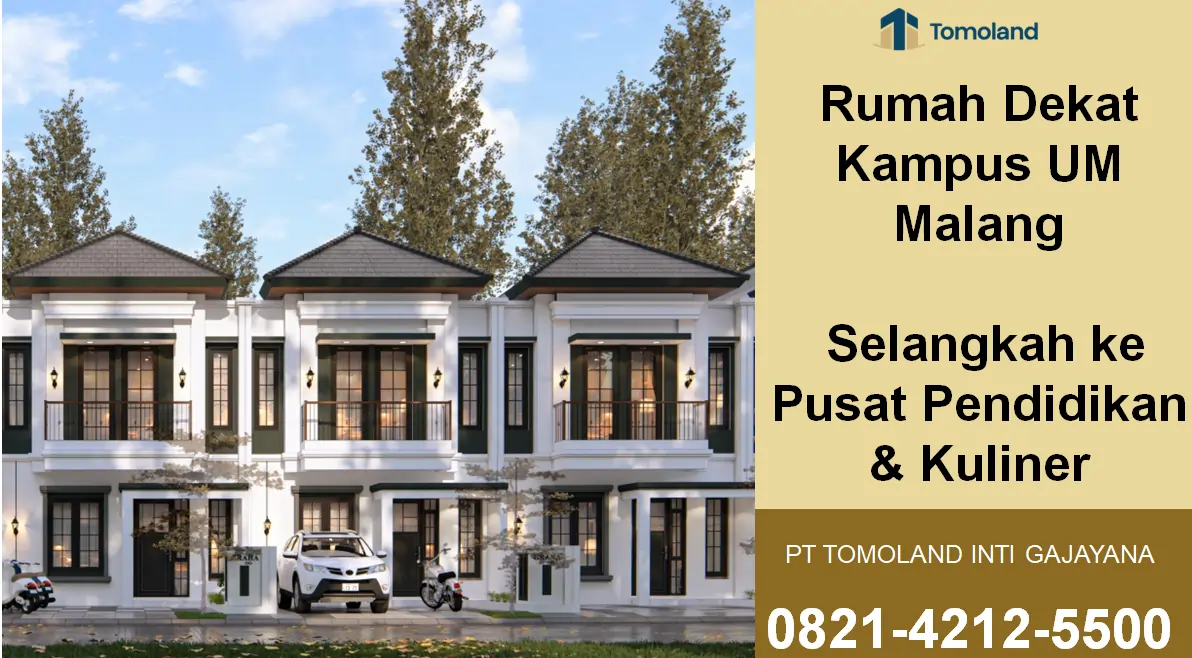 Rumah Dekat Kampus UM Malang: Selangkah ke Pusat Pendidikan & Kuliner