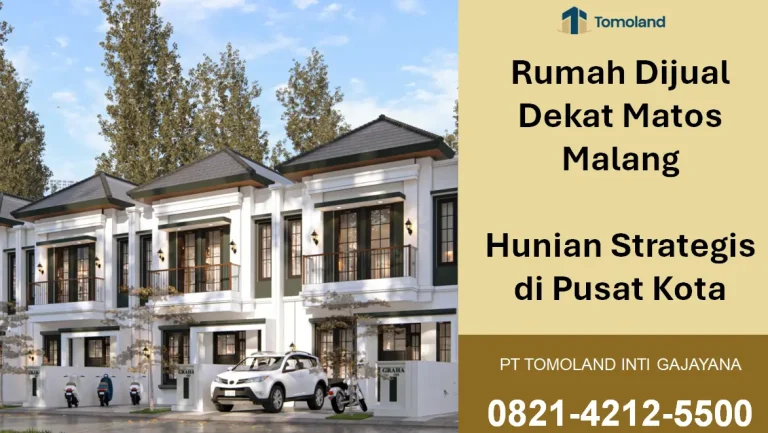 Rumah Dijual Dekat Matos Malang: Hunian Strategis di Pusat Kota & Perbelanjaan | Graha Agung Merjosari by Tomoland