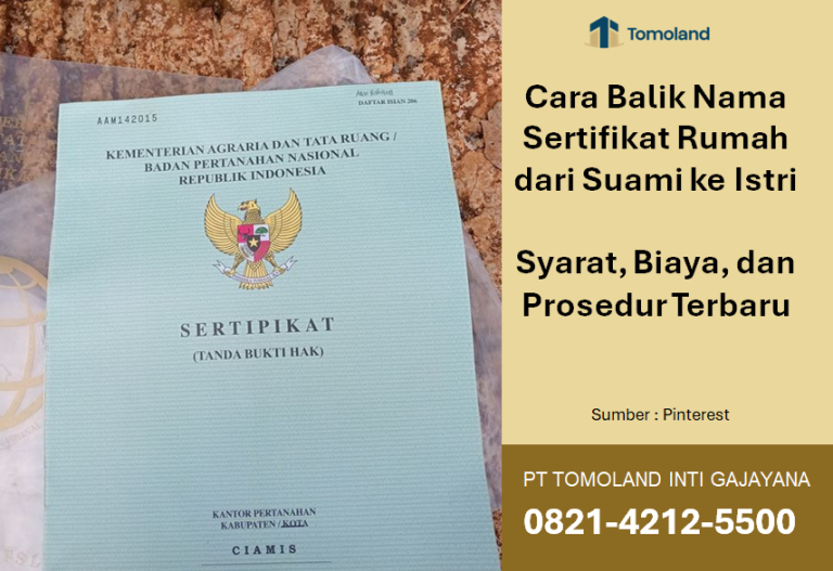 Cara Balik Nama Sertifikat Rumah dari Suami ke Istri: Syarat, Biaya, dan Prosedur Terbaru