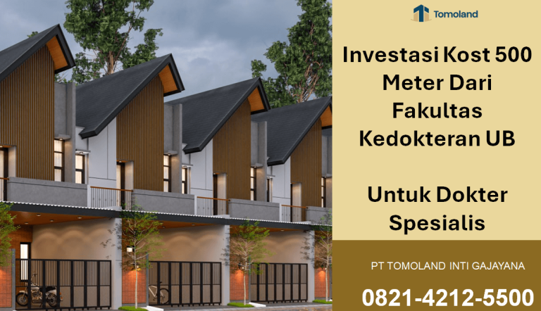 Investasi Kost 500 Meter Dari Fakultas Kedokteran UB Untuk Dokter Spesialis