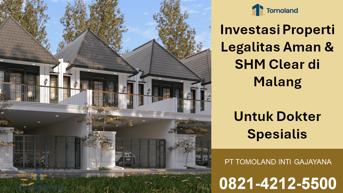 Investasi Properti Legalitas Aman SHM Clear di Malang Untuk Dokter Spesialis