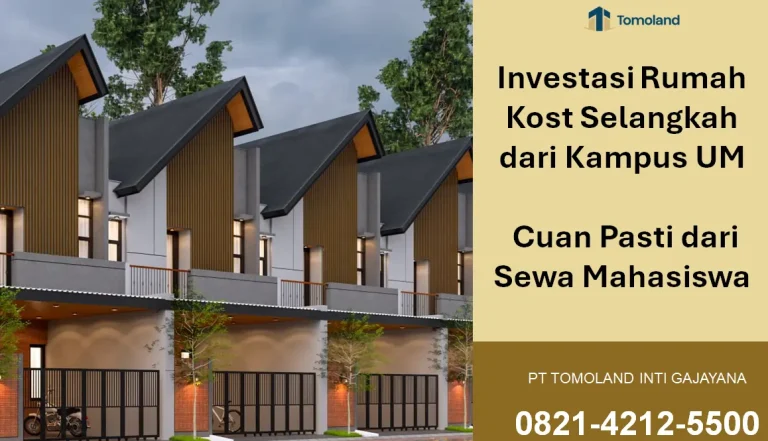 Investasi Rumah Kost Selangkah dari Kampus UM: Cuan Pasti dari Sewa Mahasiswa | Comfy Kost by Tomoland